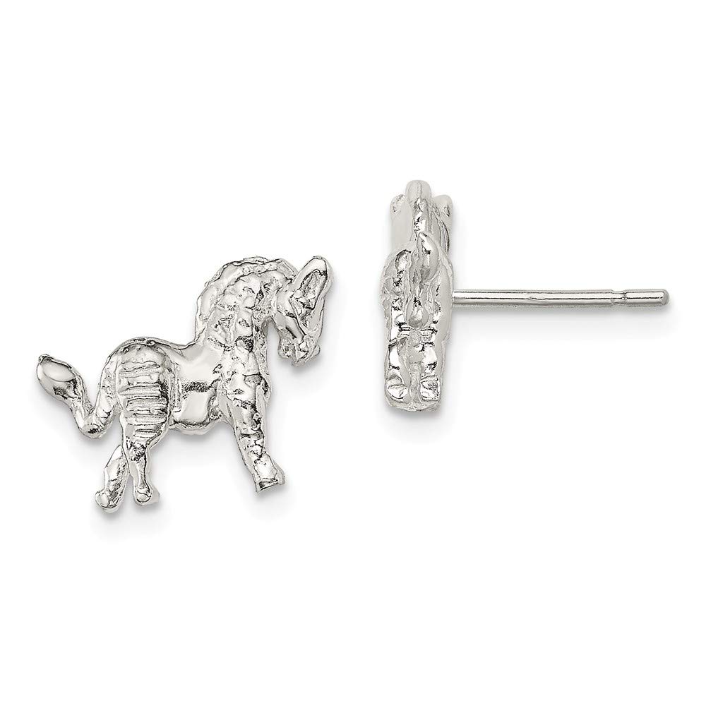 Sterling Silver Horse Mini Earrings for Women - Dainty & Elegant Hoop Earrings - Perfect for Everyday Wear, Gifts & Special Occasions