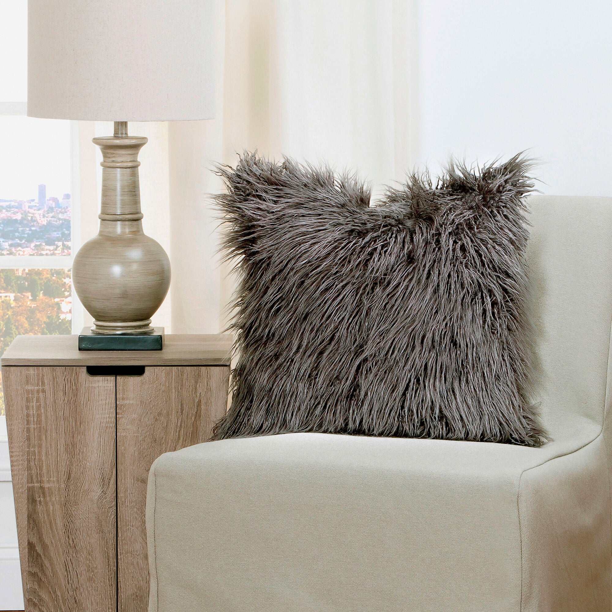 16 Inch Feather Pillow - Soft & Supportive Down Alternative for Bed, Couch, and Travel - Hypoallergenic & Breathable Comfort