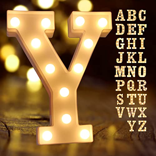Letter Lights-Y