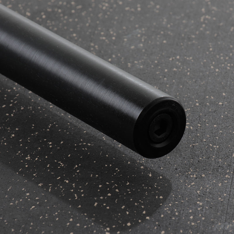 XM Fitness 6Ft Olympic Black Barbell Bar - 45LB Weightlifting Bar for Home Gym, CrossFit & Strength Training