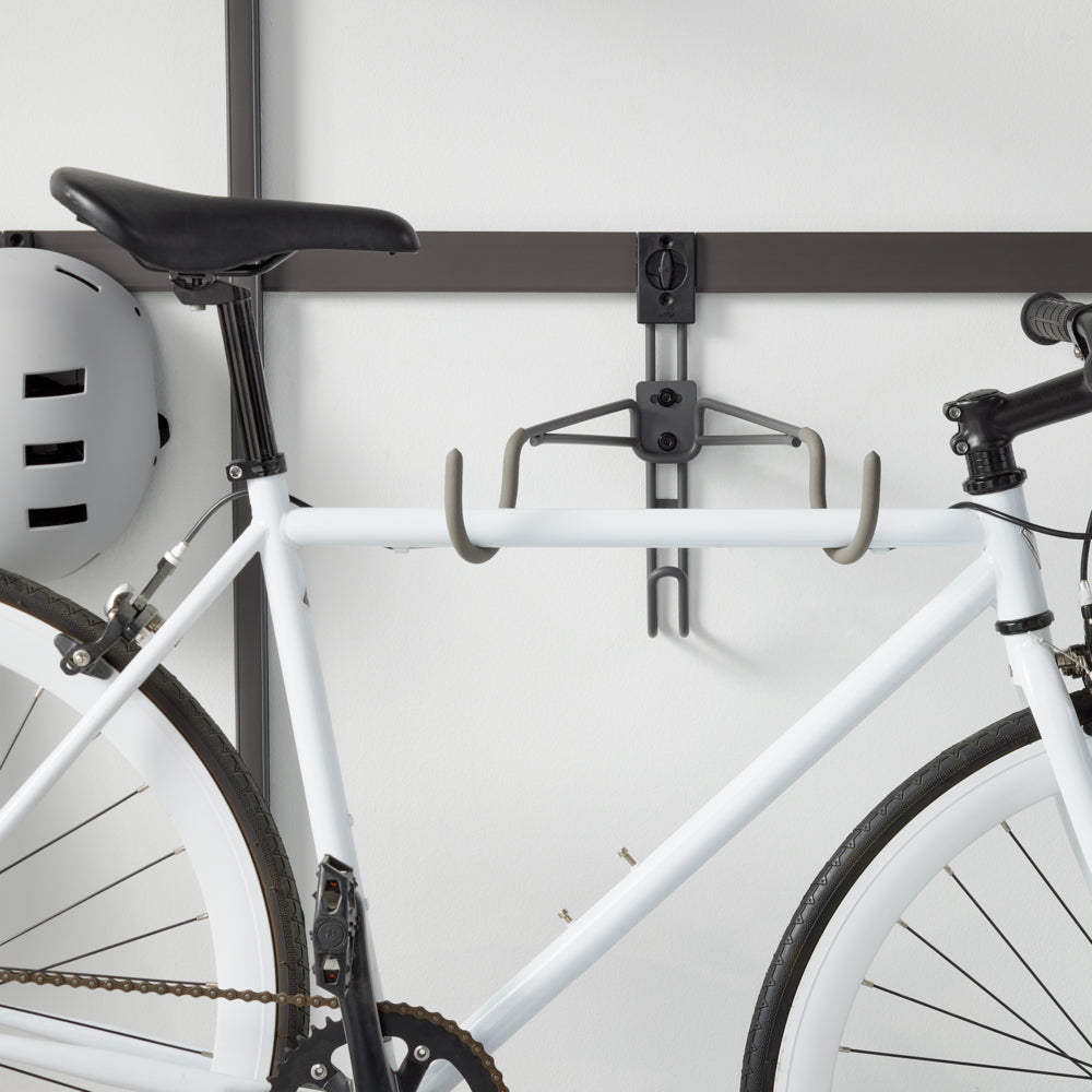 Horizontal Bike Holder - Space-Saving Wall Mount for Bicycles - Perfect for Garage, Apartment & Indoor Bike Storage