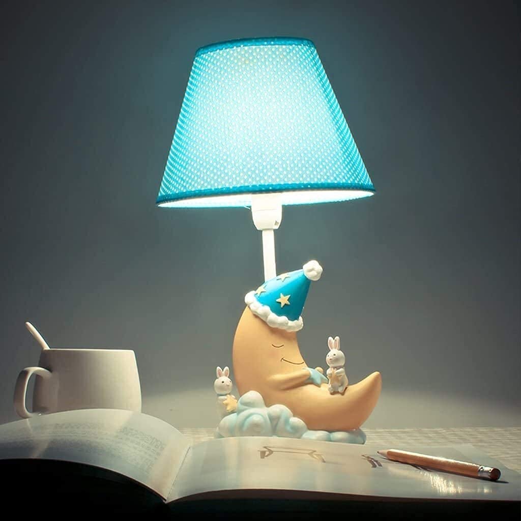 Creative Moon Shape LED Desk Lamp - Adjustable Warm Light for Bedroom, Study & Office - Cute Cartoon Night Light for Kids & Adults - Perfect for Reading, Working & Decor