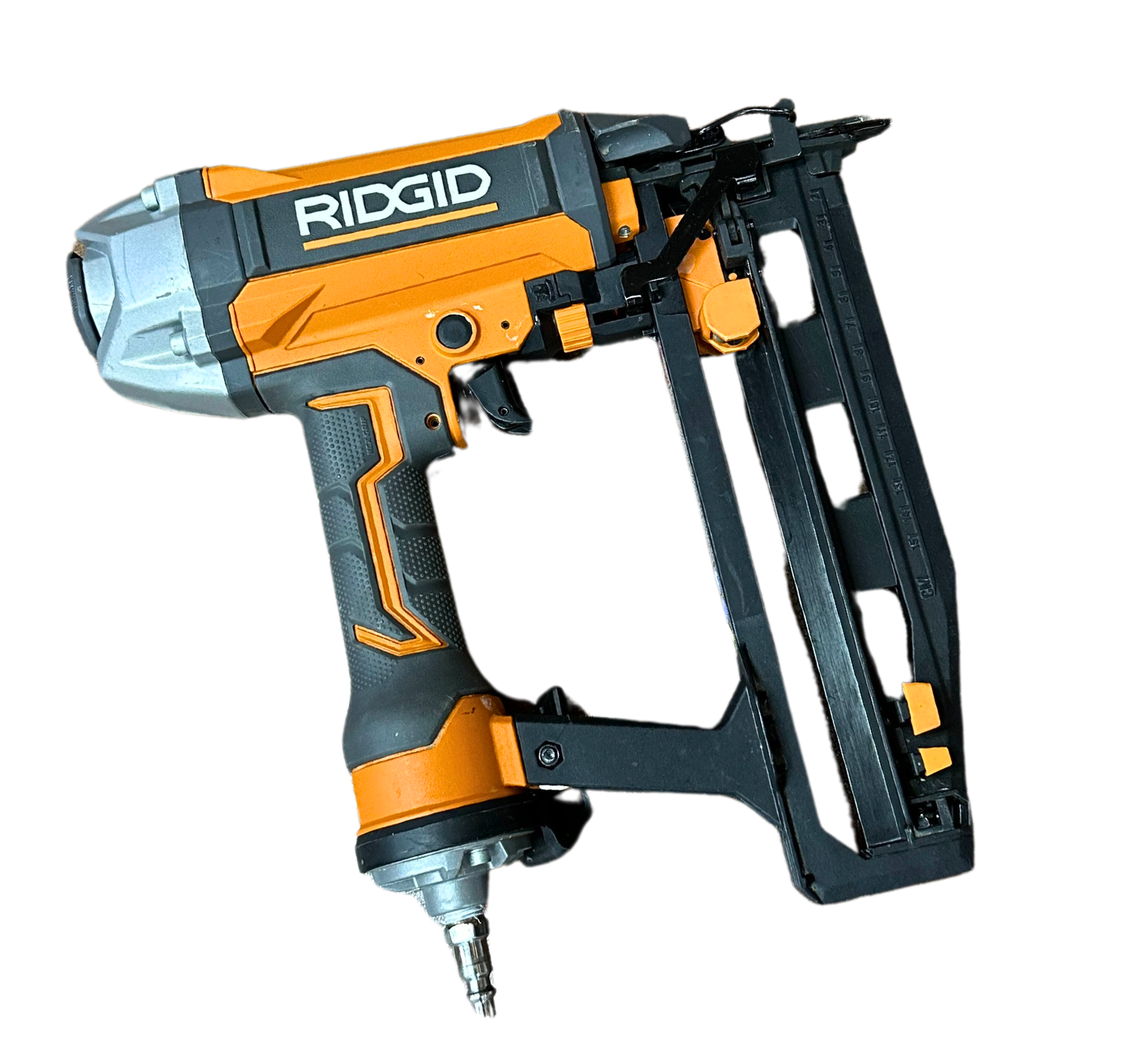 Ridgid 16 Gauge 2-1/2 Inch Straight Finish Nailer - Professional Pneumatic Nail Gun for Woodworking, Carpentry, and DIY Home Projects
