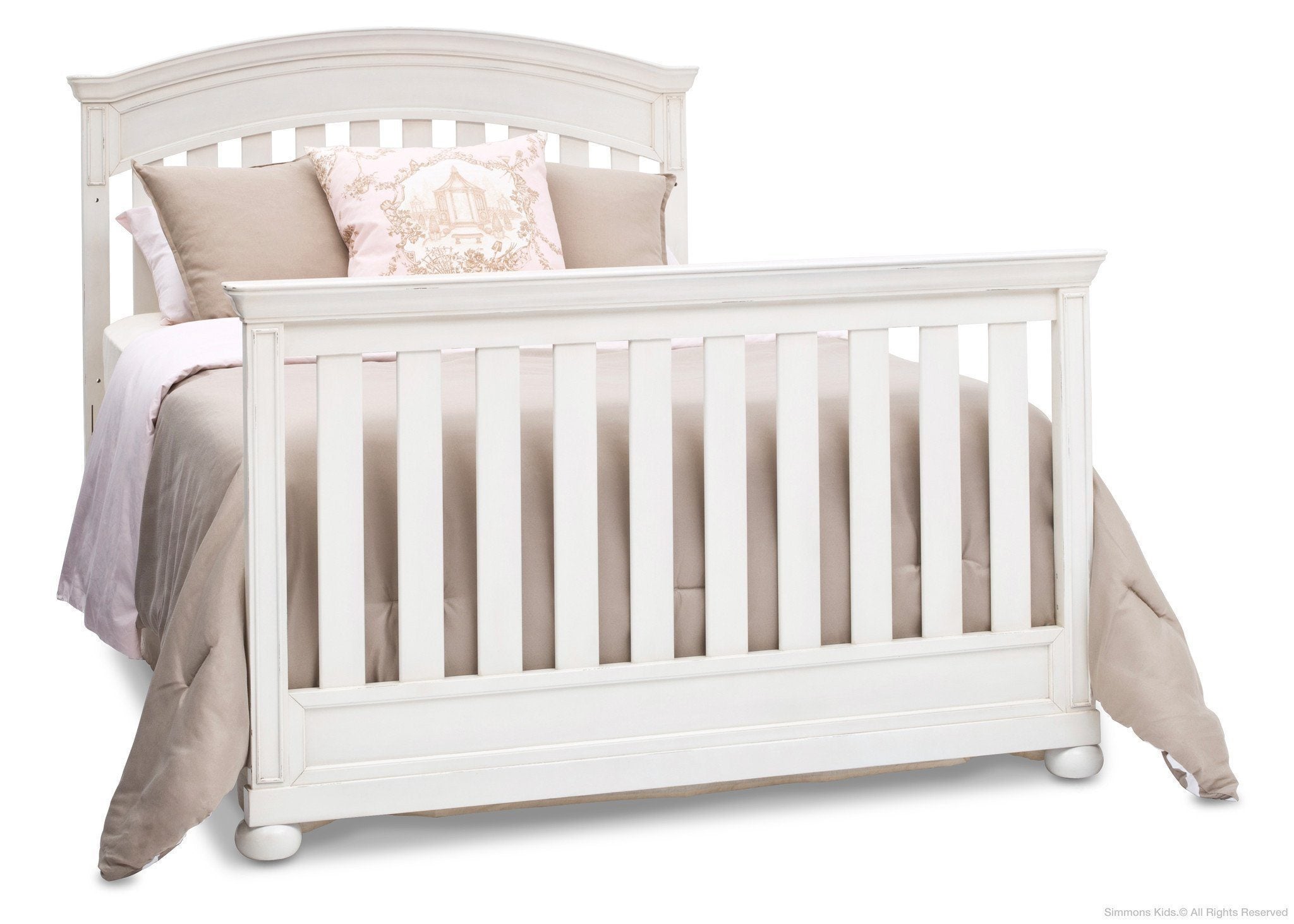 Castille Crib 'N' More - Convertible Baby Crib with 3-in-1 Design for Nursery, Toddler Bed & Daybed - Perfect for Newborns to Kids | Safe & Stylish Nursery Furniture for Modern Homes