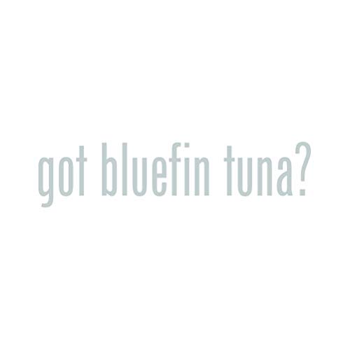 Premium Bluefin Tuna Sticker - Metallic Silver Decal - 4.25