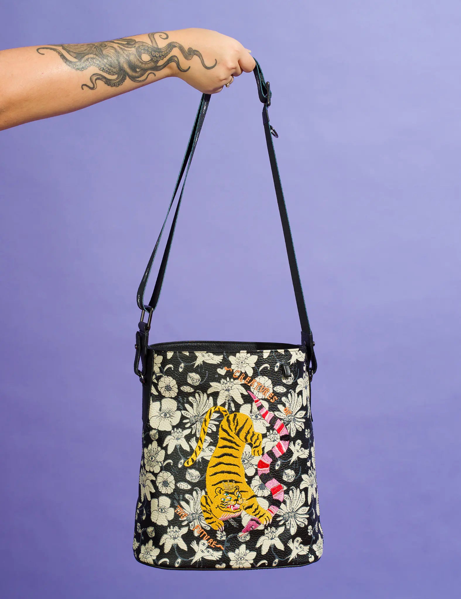 Vincent Genuine Black Leather Shoulder Bag for Women - Stylish Crossbody Purse with Tangle Tales Design - Perfect for Work, Travel & Everyday Use