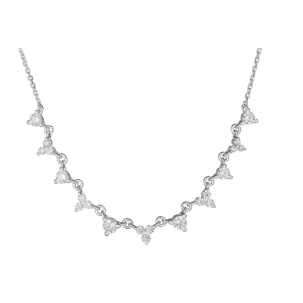 14KT Gold 0.55 CTW Graduated Diamond V Necklace for Women - Elegant Layered Pendant Necklace for Wedding, Anniversary & Special Occasions