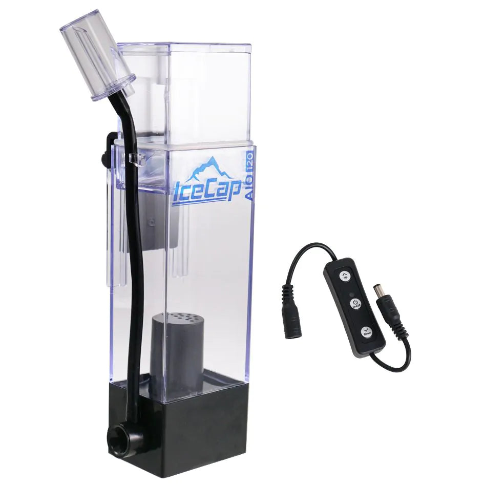 IceCap AIO 120 All-in-One Protein Skimmer for Saltwater Aquariums - Efficient Marine Tank Filtration System for Reef & Fish Tanks