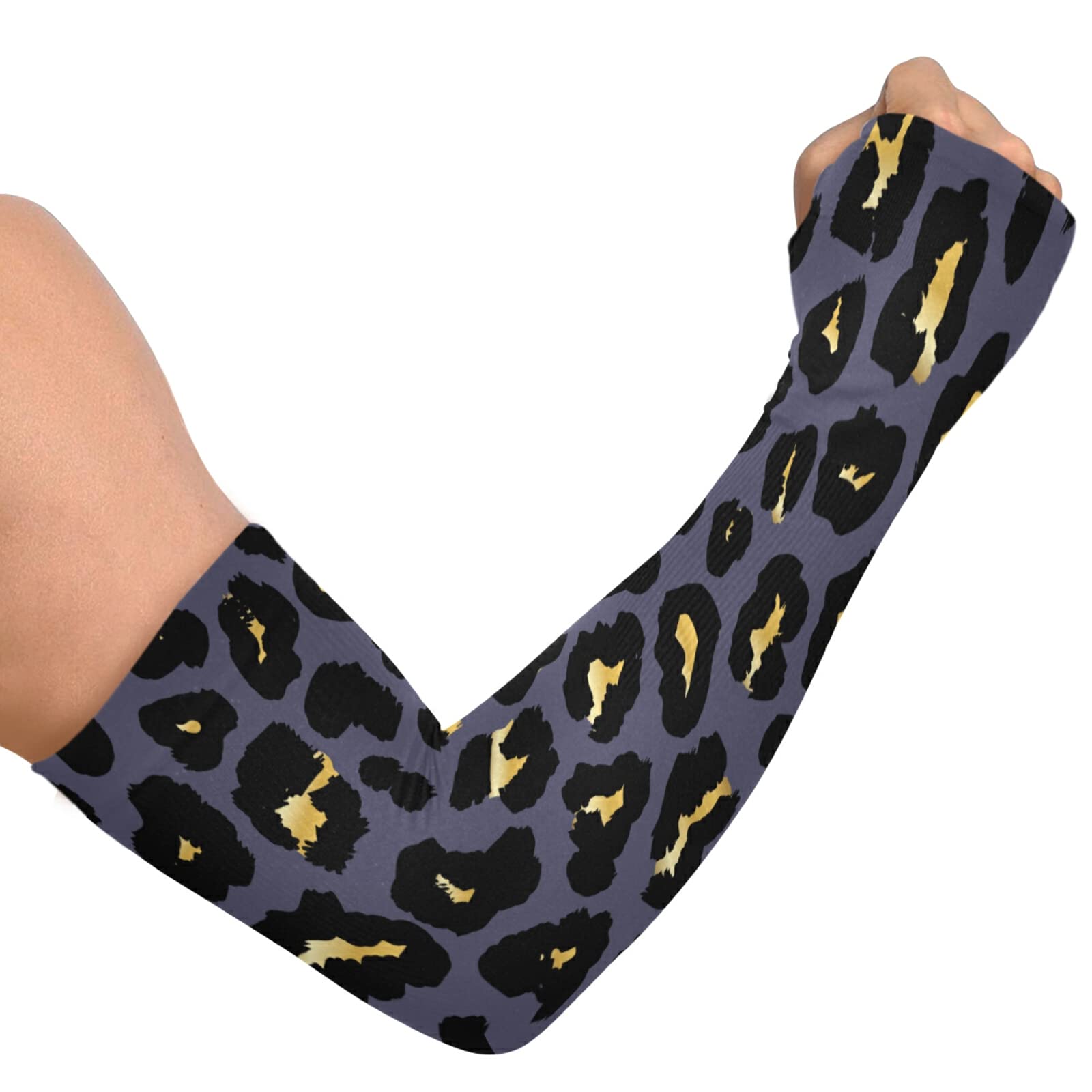 UV Protection Cooling Arm Sleeves for Men & Women - Breathable Ice Silk Sun Sleeves with Thumb Hole for Outdoor Sports, Fishing, Cycling, Golf, Running & Hiking