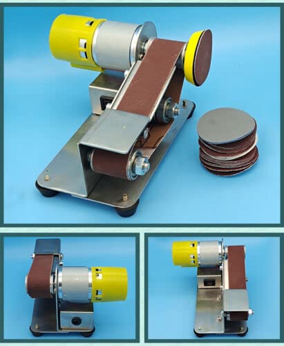 Electric Belt Sander - Professional Polishing & Sharpening Machine with Fixed Angle for Knives, Tools & DIY Projects | Perfect for Woodworking, Metalworking & Home Workshop Use