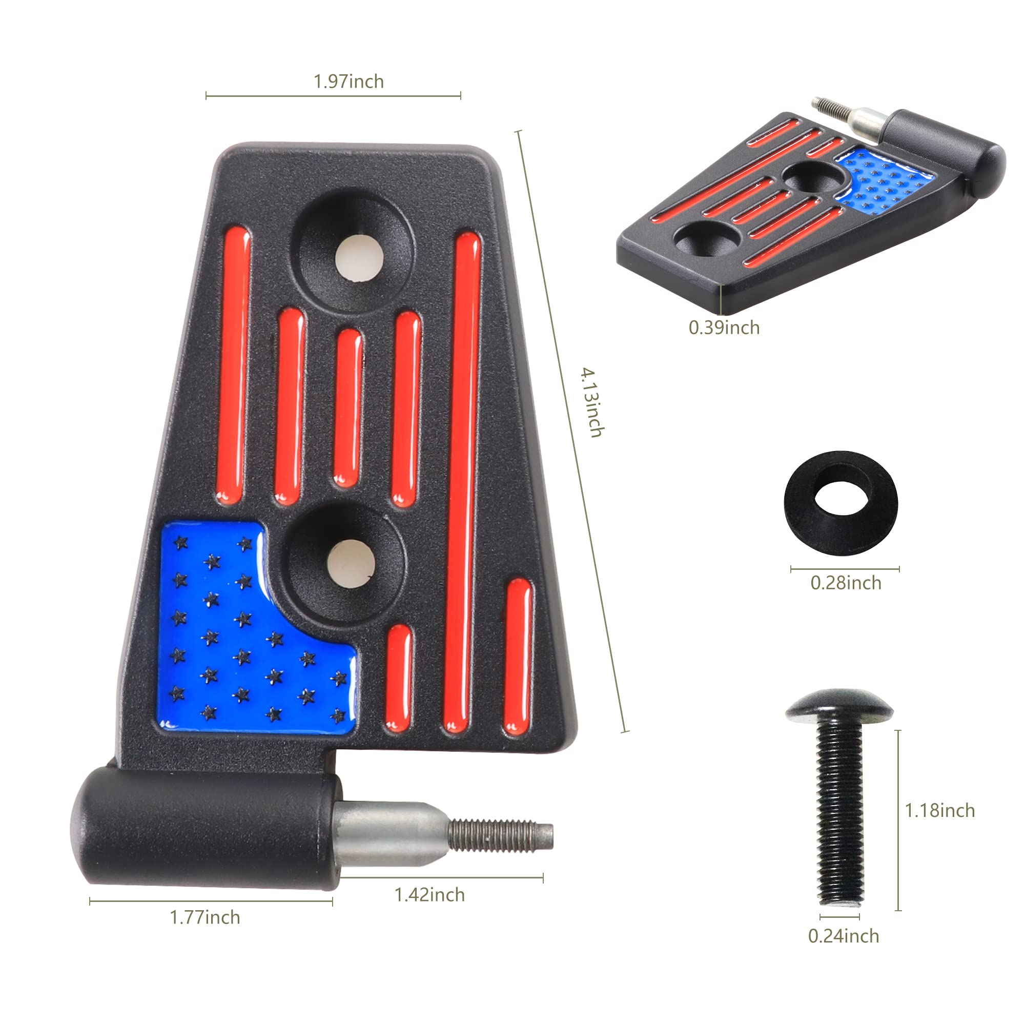 **Jeep Wrangler JK JKU Door Hinge Replacement Kit (2007-2018) - OEM Style Aluminum Hinges for Rubicon, Sahara & Sport Models - 8-Piece Black Set - Perfect for Off-Roading & Daily Driving**