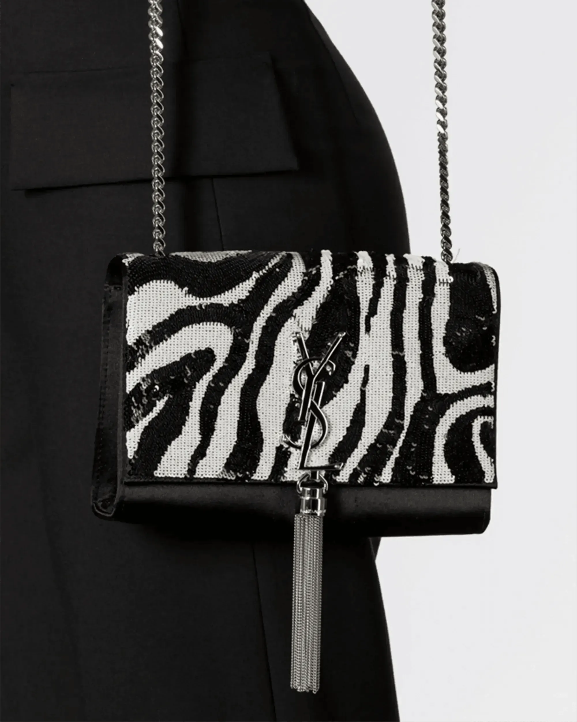 Kate Sequin Zebra Print Tassel Dress - Elegant Party Wear for Women, Perfect for Night Out, Club, and Special Occasions