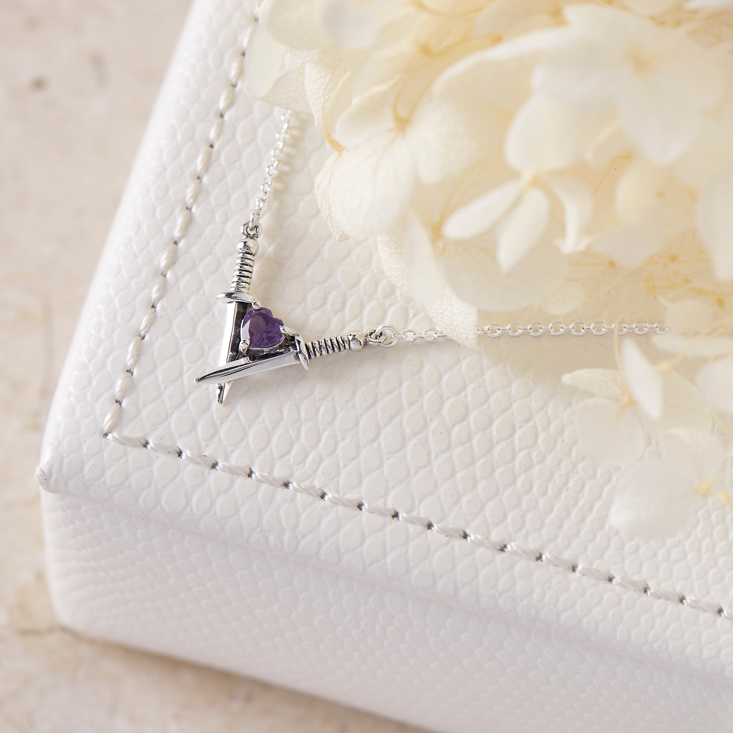 Love Struck Amethyst Necklace - Elegant Purple Gemstone Jewelry for Women | Perfect Gift for Valentine's Day, Anniversary & Romantic Occasions