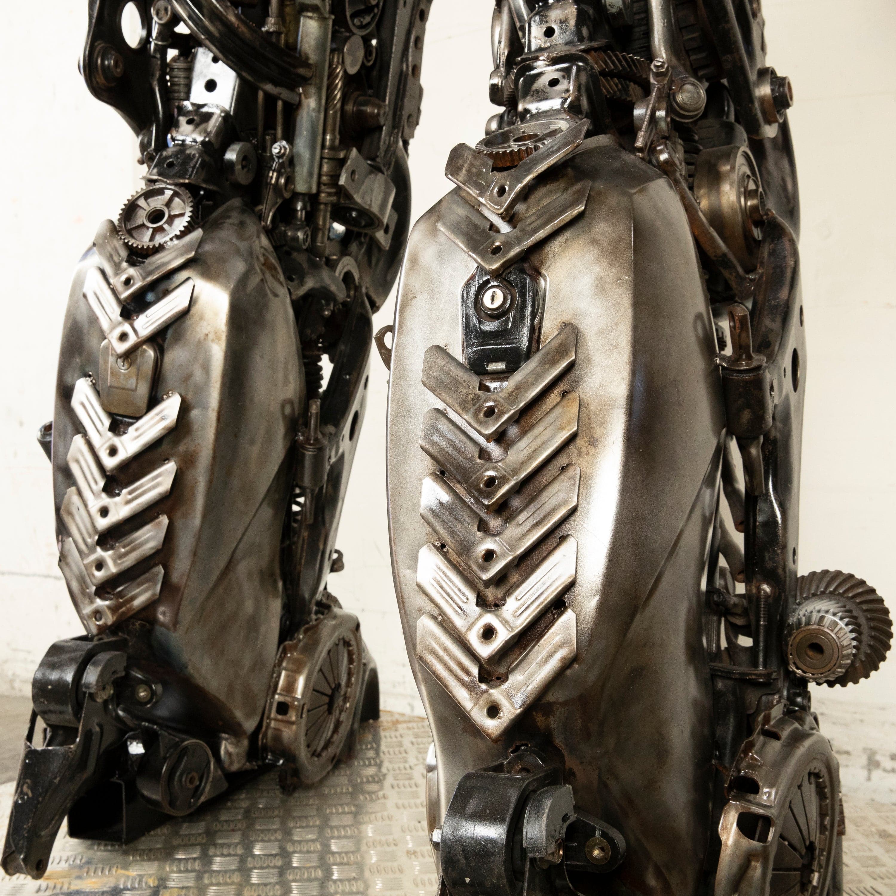 102 Lockdown Decepticon Inspired Recycled Metal Art Sculpture - Transformers Collectible for Home & Office Decor | Perfect for Fans, Gift Giving & Geek Culture Displays
