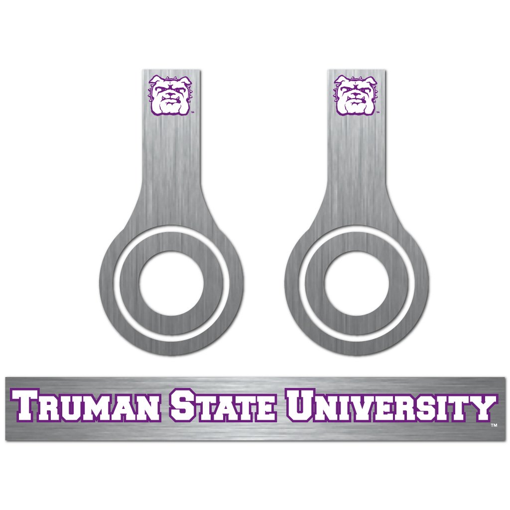 VictoryStore Truman State University - 3 Metal Pattern Skins for Beats Solo HD Headphones | Durable Protective Covers for College, Gym & Travel Use