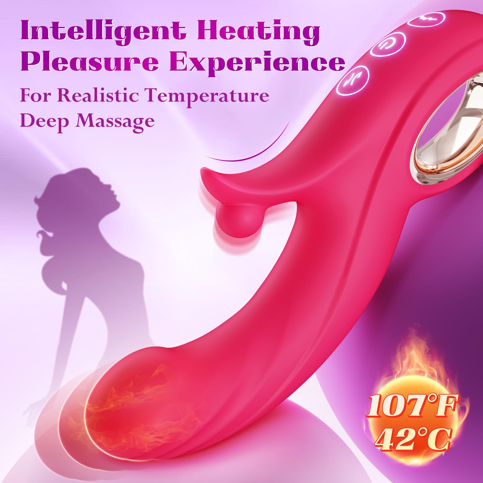 Rabbit Vibrator for Women - Dual Stimulation G Spot & Clitoral Vibrator with 10 Vibration & 7 Thrusting Modes, Heating Function - Adult Sex Toy for Solo Play & Couples Intimacy | Perfect for Romantic Evenings & Spicing Up Your Relationship