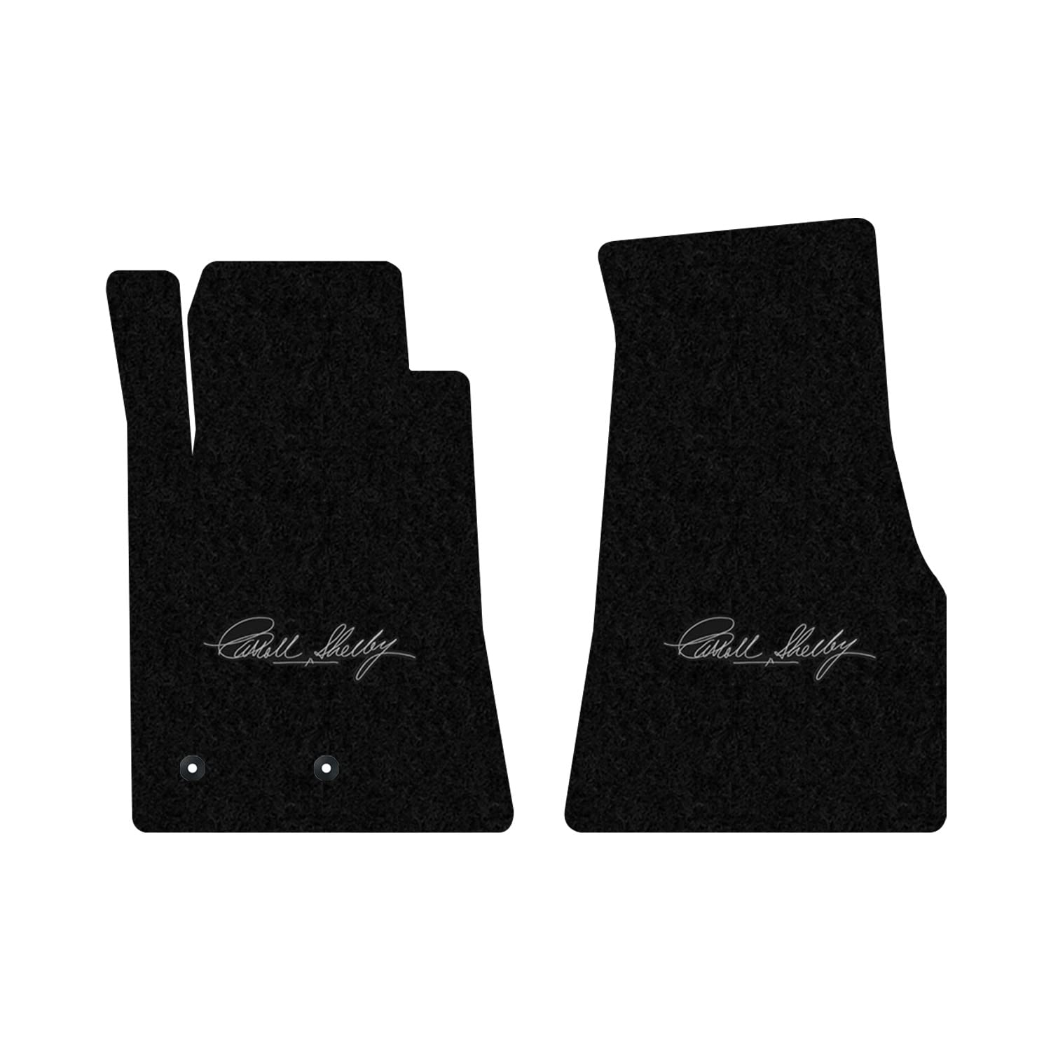 Premium Custom-Fit Carpeted Floor Mats for 2011-2012 Shelby Mustang | Luxury Car Floor Liners with Shelby Signature (Black, 2-Piece Front Set) | Perfect for Daily Driving & Car Shows