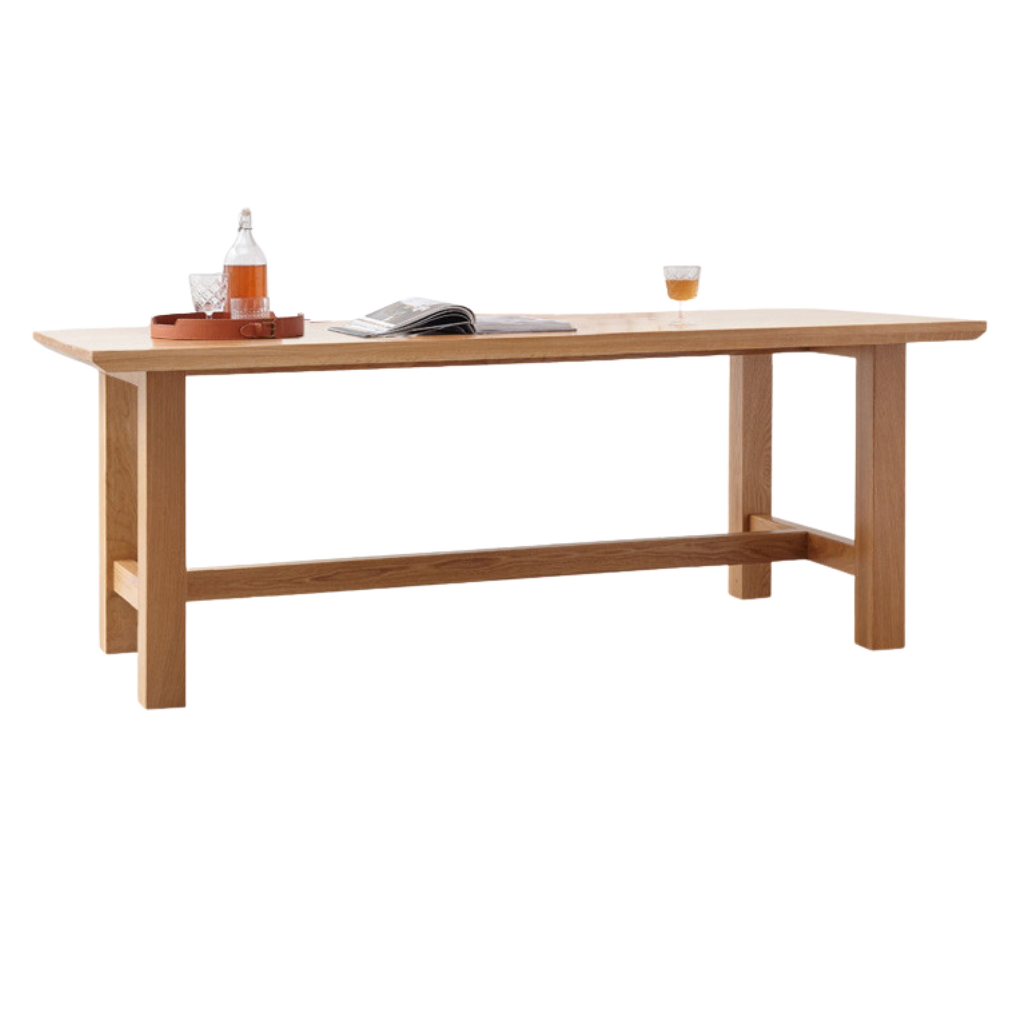 82.7x23.6x29.5 inch / 210x60x75 сm / Natural Wood Color / Oak Dining table