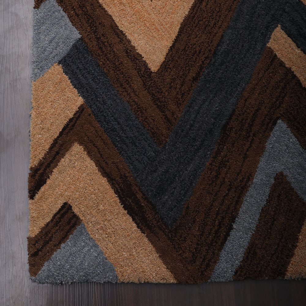 Elemental Hand Tufted Rug - Soft Bohemian Area Rug for Living Room, Bedroom & Nursery - Eco-Friendly Home Decor for Cozy Spaces