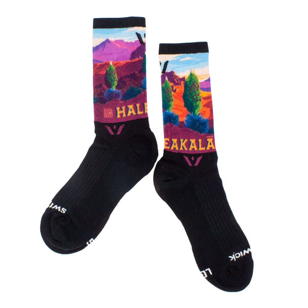 Haleakalā National Park Summit Socks - Hiking & Outdoor Adventure Socks for Men & Women - Comfortable & Durable Trekking Socks for Travel & Camping