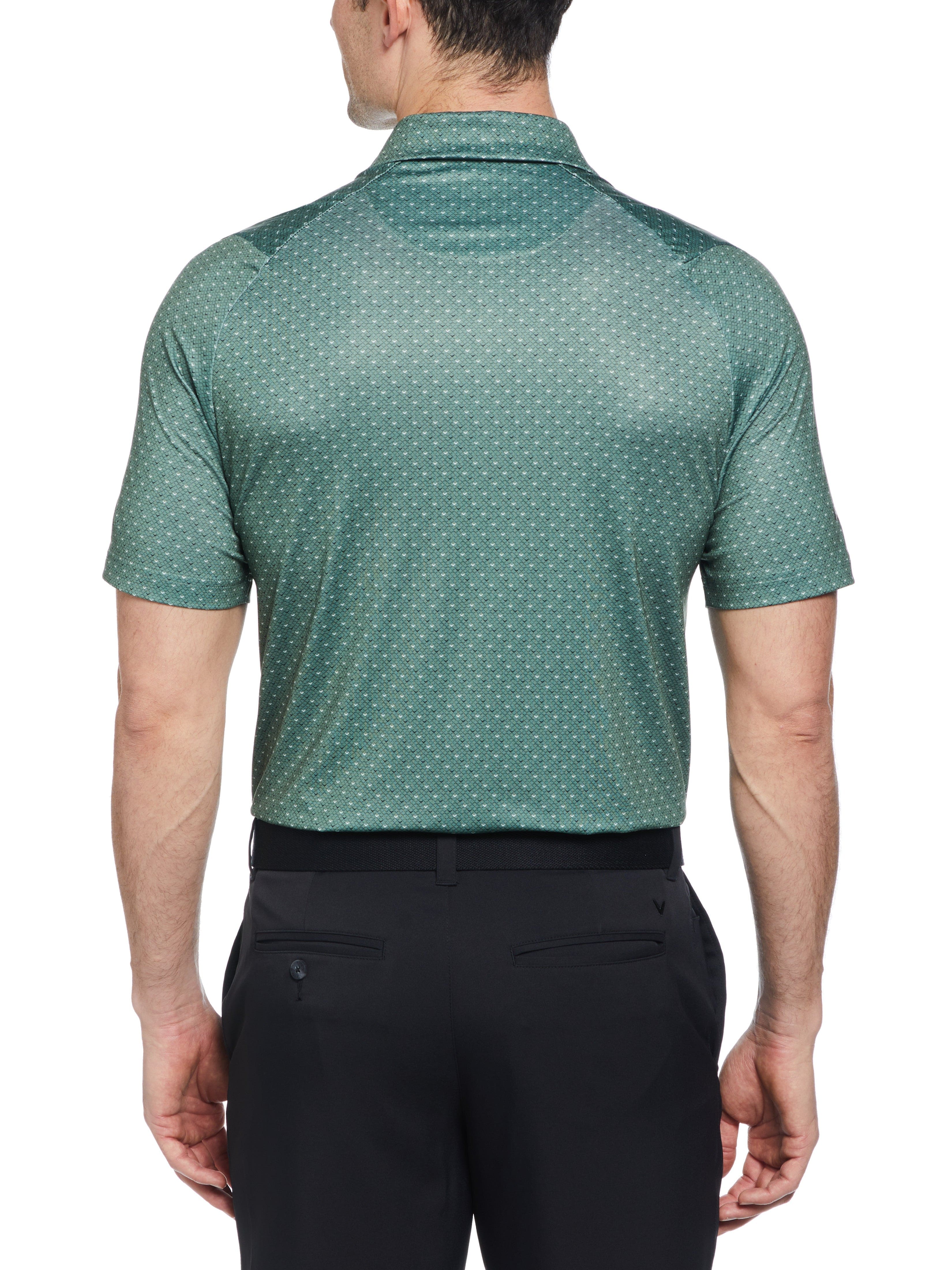 Men's Swing Tech™ Allover Chevron Polo Shirt - Breathable & Moisture-Wicking Golf & Casual Wear for Men