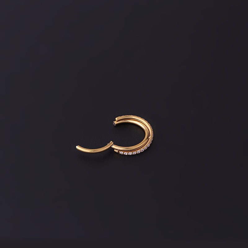 16G Hypoallergenic Surgical Steel Hoop Nose Ring - Septum Huggie Piercing Jewelry for Women & Men | Perfect for Everyday Wear, Parties & Body Piercing Enthusiasts