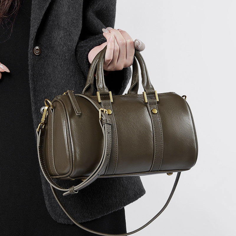 Genuine Leather Crossbody Shoulder Bag for Women - Stylish Tote Purse with Adjustable Strap, Perfect for Work, Travel & Everyday Use