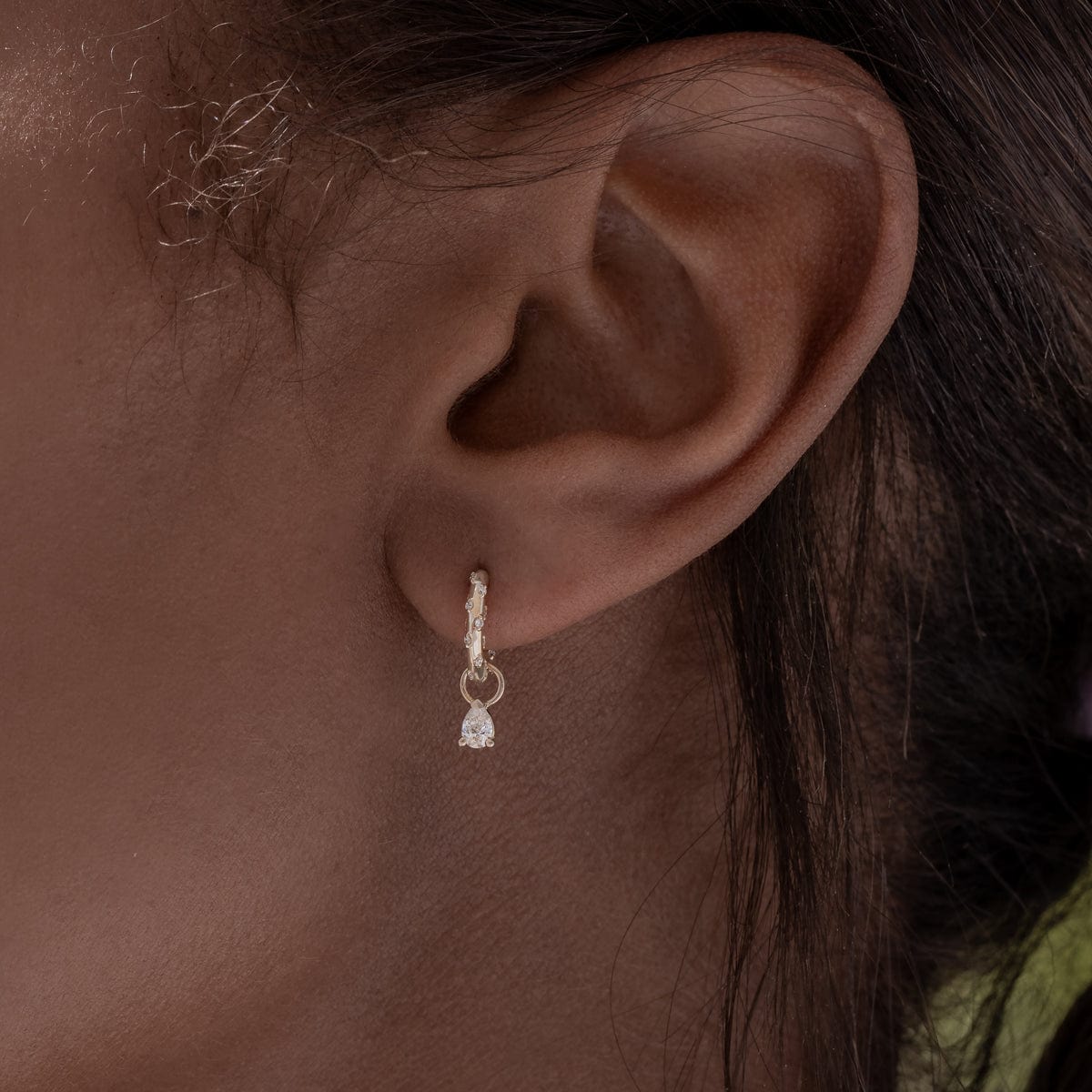 Mini Birthstone Huggie Charms - Dainty Sterling Silver Earrings for Women | Perfect for Everyday Wear, Gifts & Special Occasions
