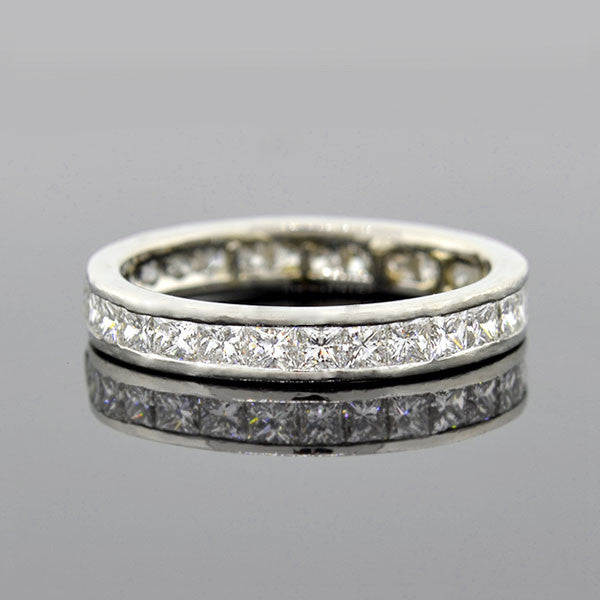 Platinum Princess Cut Diamond Eternity Band 2.00ctw - Elegant Wedding Ring for Women, Anniversary Gift, Bridal Jewelry for Special Occasions