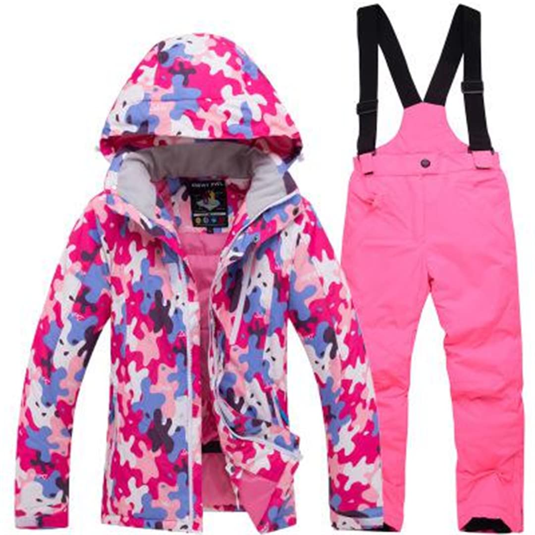 **Kids Waterproof Ski Snow Suit Set - Winter Jacket & Pants for Boys & Girls - Outdoor Snow Sports Wear for Teens - Perfect for Skiing, Snowboarding & Winter Play**