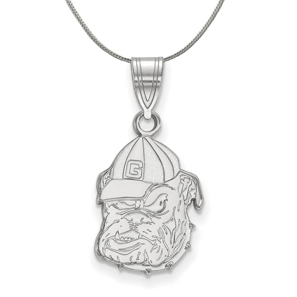 Georgia Bulldogs Sterling Silver Medium Pendant Necklace - Perfect for Game Days, Graduation Gifts & UGA Alumni Pride