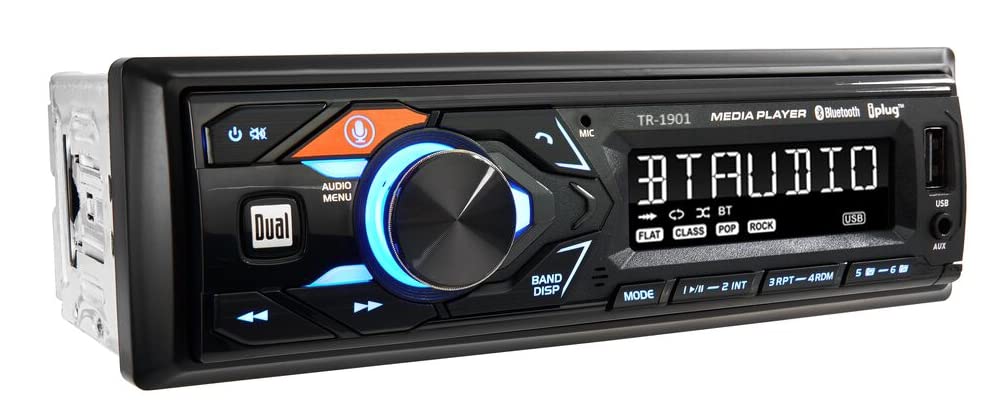 Caterpillar TR-1901 Bluetooth Tractor Radio - 12V Plug & Play Stereo System for CAT Loaders, Dozers & Excavators | Weatherproof Heavy Duty Construction Equipment Audio | Works with Smartphones & MP3 Players