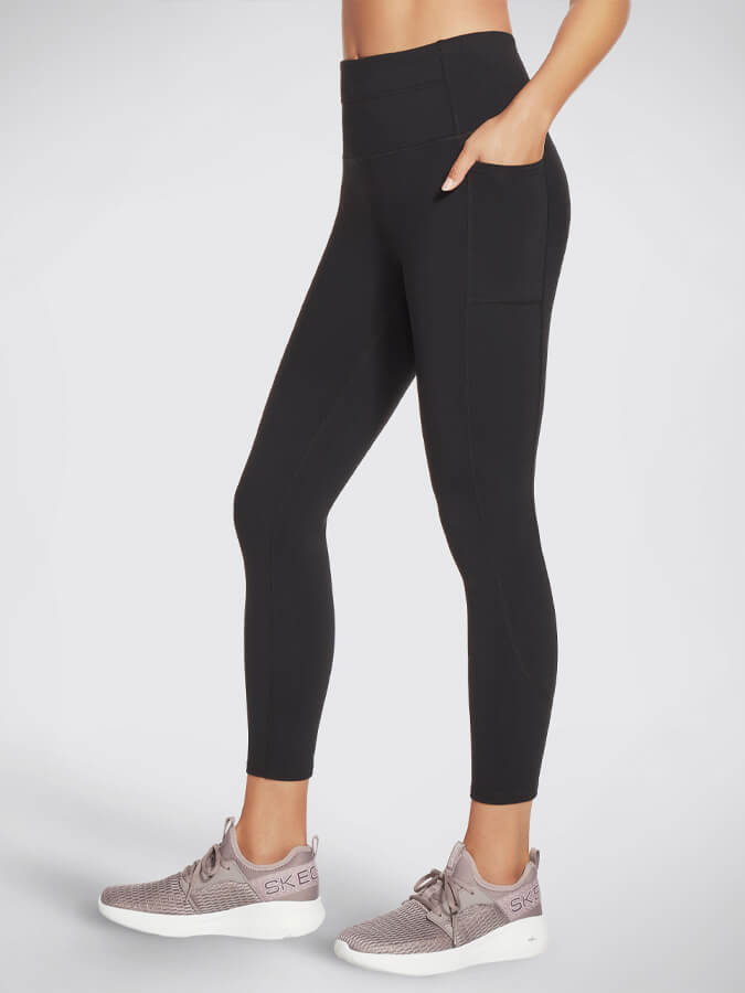 Skechers GOWALK High Waisted 7/8 Women's Leggings - Comfortable Yoga Pants for Walking, Running & Workout - Perfect for Gym, Travel & Everyday Wear
