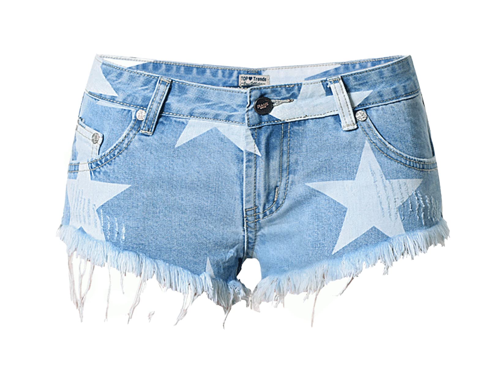 Fashion Women's Low Rise Stretch Denim Shorts - Comfortable Summer Casual Jeans Shorts for Women | Perfect for Beach, Shopping & Outdoor Activities