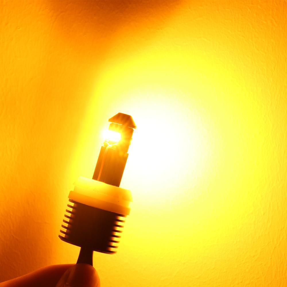 21W 7440 7443 LED Bulbs - Super Bright Amber Turn Signal Lights for Cars, Trucks, SUVs - WY21W Blinker Replacement - Perfect for Night Driving & Enhanced Safety
