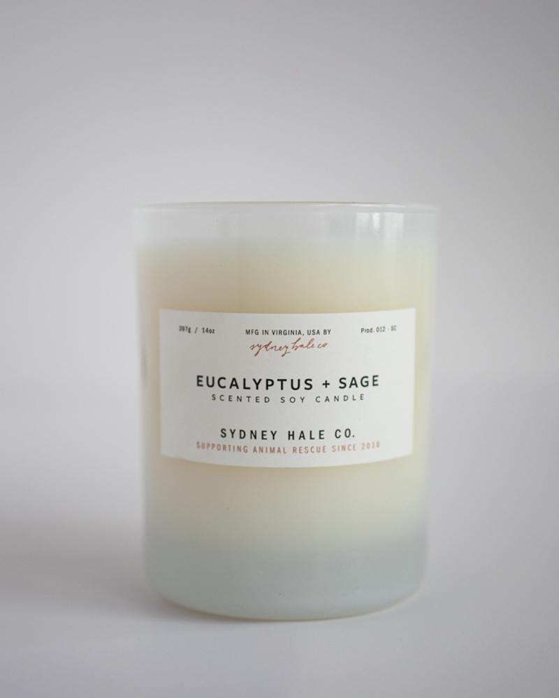 Eucalyptus & Sage Soy Candle - Natural Aromatherapy Candle for Relaxation & Stress Relief | Perfect for Home, Spa & Meditation Spaces