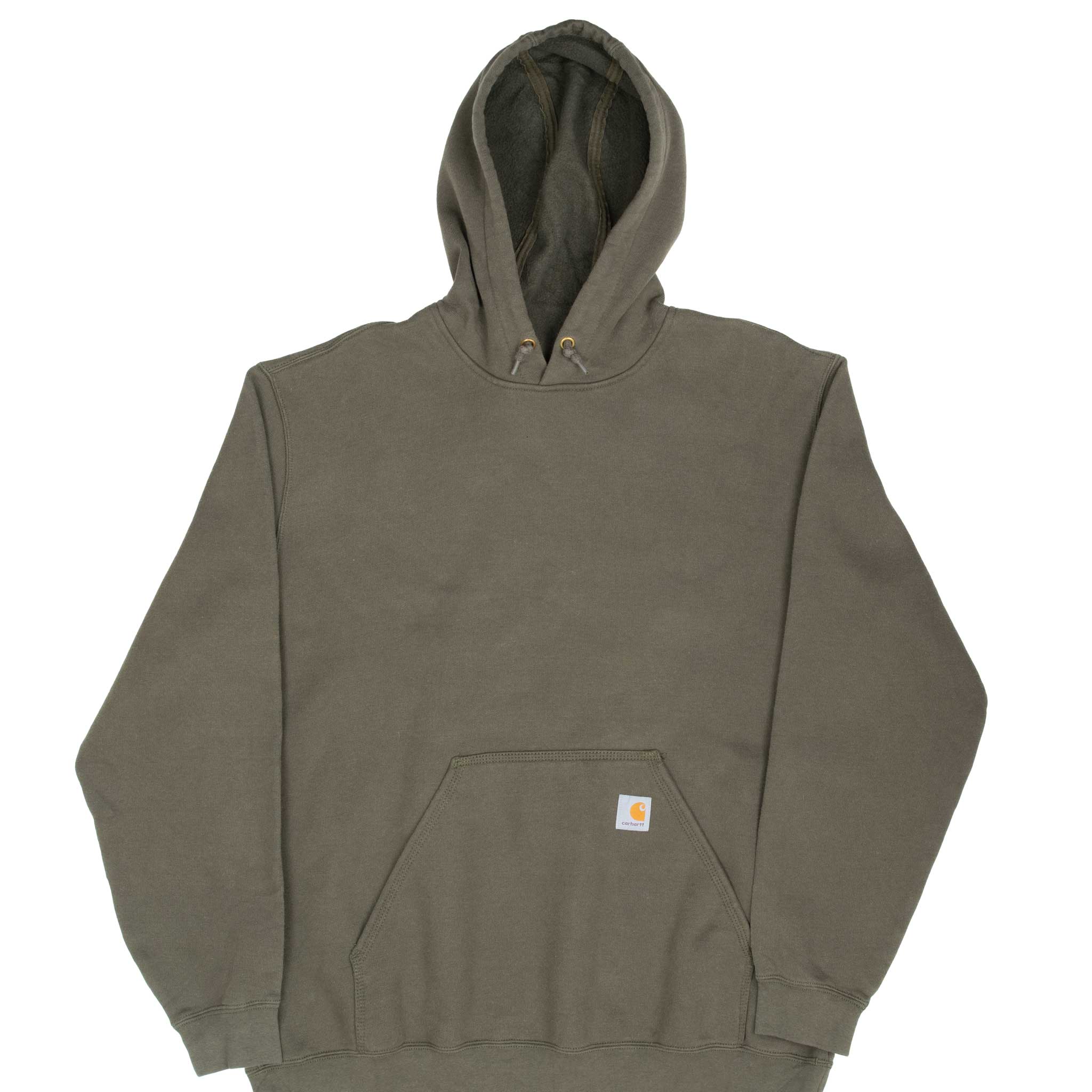 Vintage Carhartt Classic Green Hoodie Sweatshirt XL - Men's Heavyweight Pullover for Work, Outdoor & Casual Wear