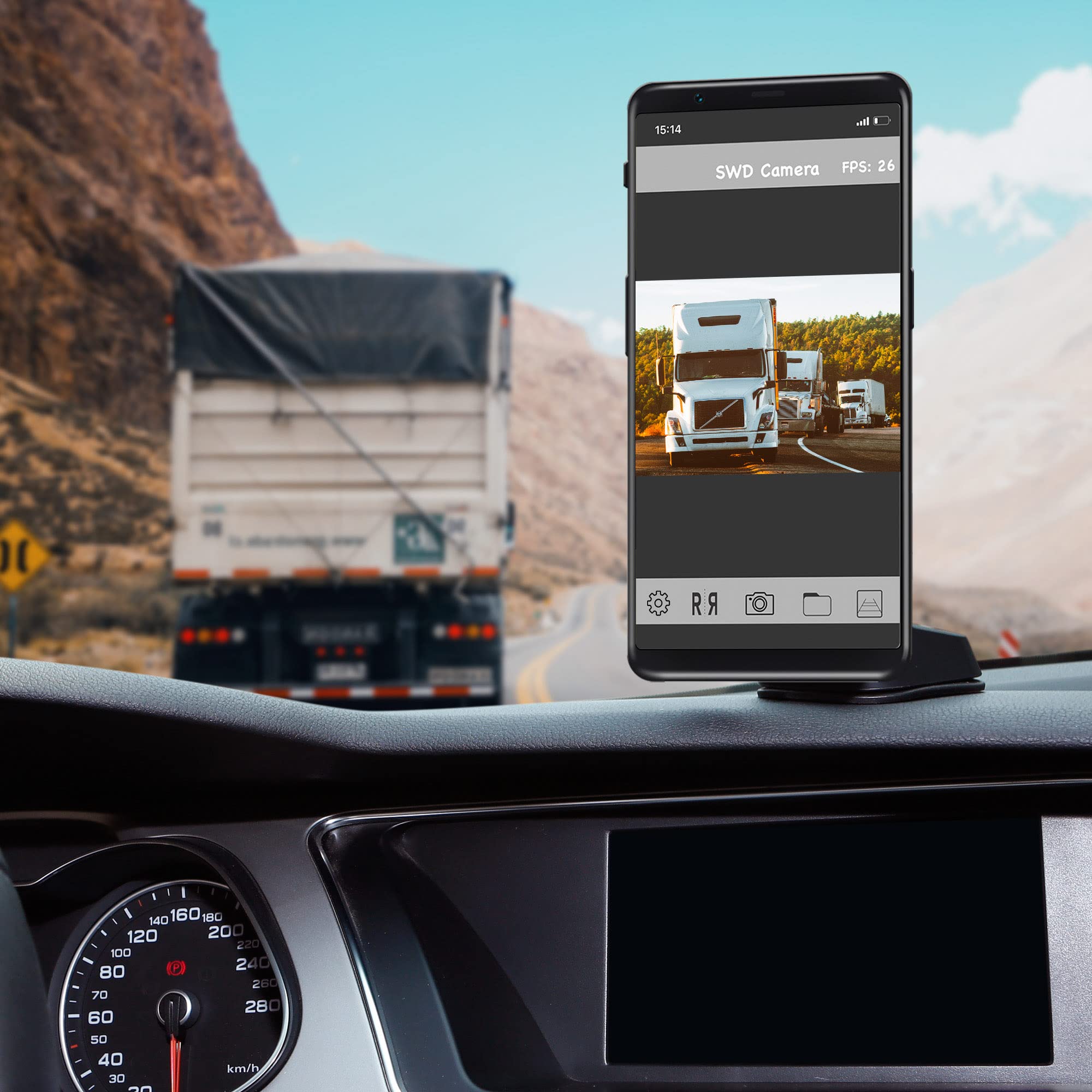 Yescom HD 1080P Wireless Backup Camera with Night Vision, 150° Wide Angle, IP68 Waterproof, WiFi Rear View Camera for Trucks, Trailers, RVs, Campers, Buses & Construction Vehicles - Perfect for Parking, Reversing & Towing in Low Light Conditions