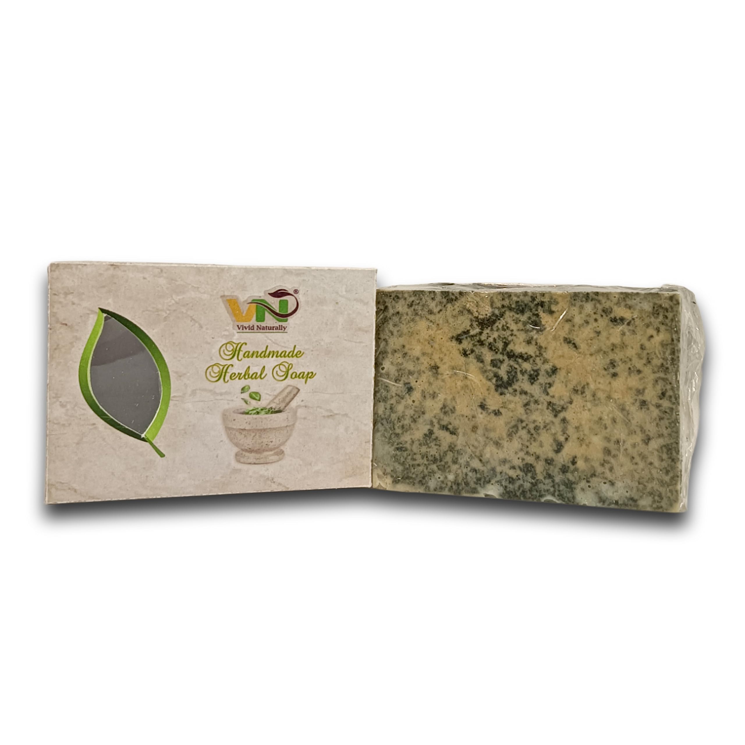 Vivid Naturally Handmade Detan Charcoal Fusion Bar - Goat Milk Natural Soap for Tan Removal & Oil Control | Activated Charcoal, Besan, Chandan & Multani Mitti | 105g | Perfect for Daily Skincare, Men & Women