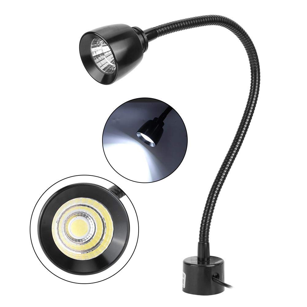 7W LED Workbench Light with Adjustable Gooseneck - Durable Machine Tool Lighting for CNC Lathe, Milling & Industrial Workspaces - Perfect for Garages, Workshops & DIY Projects