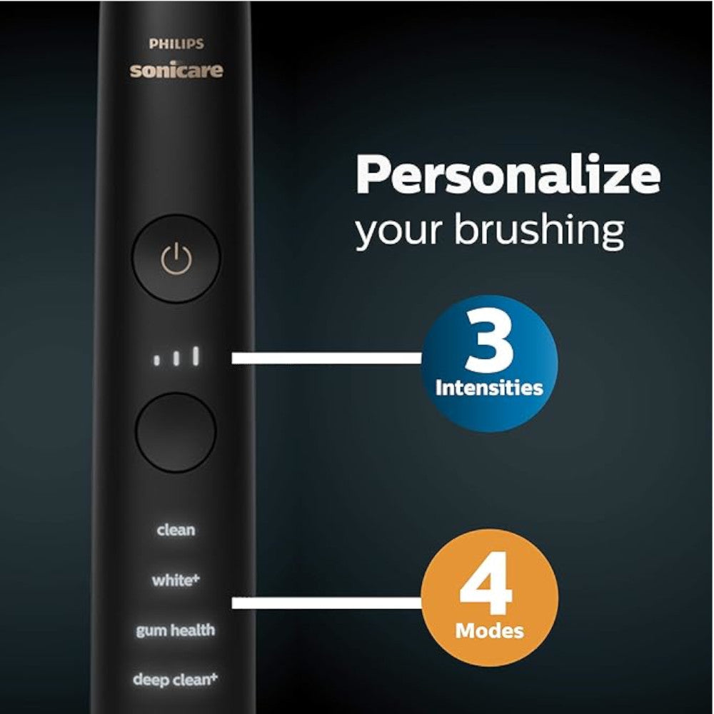 PHILIPS HX9911/75 Sonicare Diamond Clean 9000 Rechargeable Electric Toothbrush - Black | Premium Oral Care for Whitening & Gum Health | Perfect for Travel & Home Use