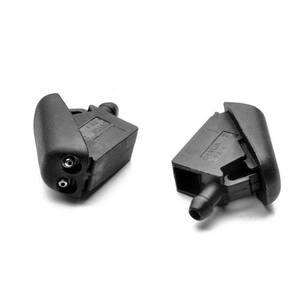 2PCS Front Windshield Washer Nozzles Replacement for Mini Cooper R50 R52 R53 (OEM 61667146377) - Perfect Fit for Windshield Cleaning & Winter Driving