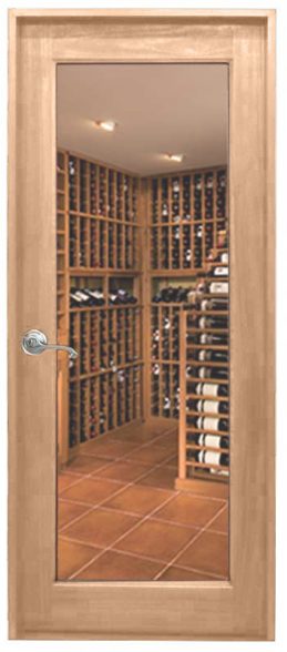 Custom Wood Wine Cellar Door - Handcrafted Solid Wood Wine Rack Door for Home & Restaurant - Perfect for Wine Storage, Basement, and Kitchen Decor