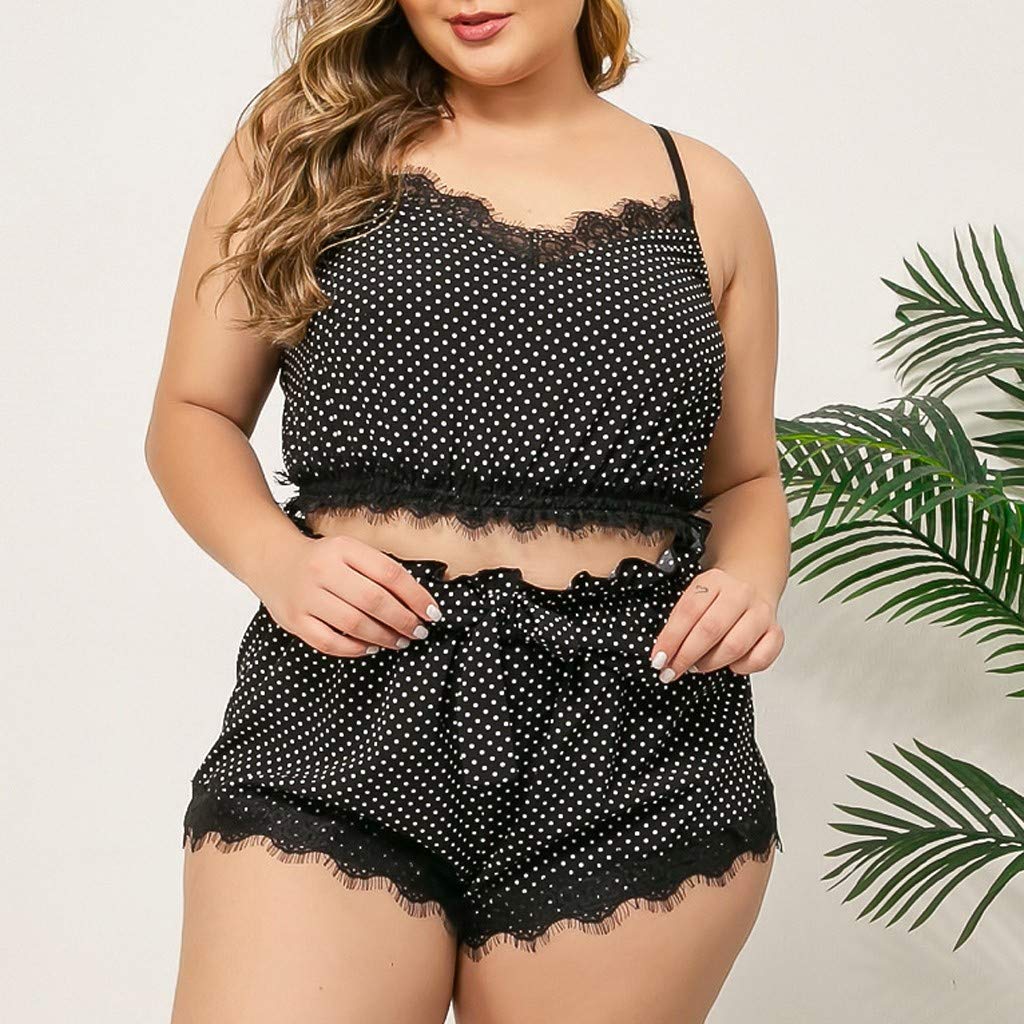 Sexy Lace Lingerie Set - Silk Satin Underwear Sleepwear Nightdress Pajamas for Women - Perfect for Valentine's Day, Honeymoon & Romantic Nights