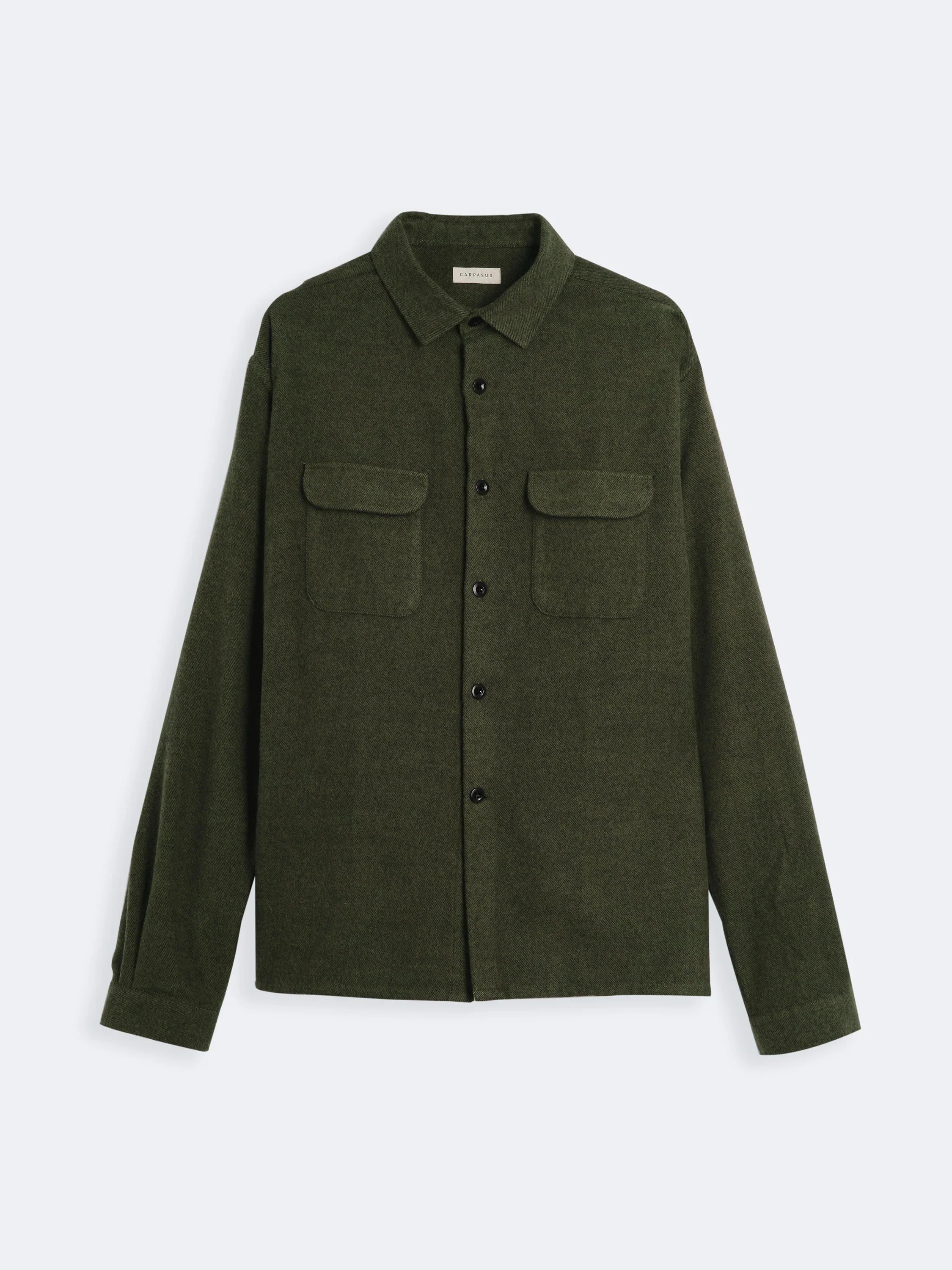 Premium Flannel Shirt for Men - Soft Cotton Plaid Button Down Shirt - Pinho Moss Color - Perfect for Casual Wear, Outdoor Adventures & Fall Layering