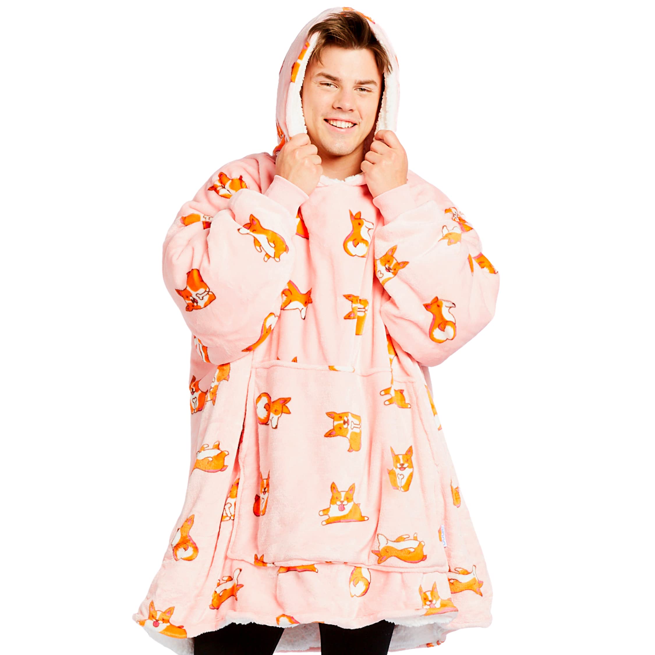 Premium Wearable Blanket Hoodie for Adults & Kids - Soft Oversized Hooded Blanket Sweatshirt for Women & Men | Cozy Lounge Wear for Netflix Nights, Camping & Winter Relaxation | All Sizes, Colors & Patterns Available