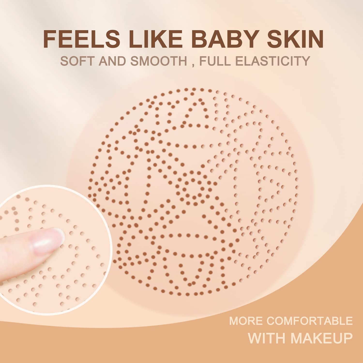 Tkekruh Mushroom Head CC Cream - Air Cushion BB Cream with Natural Lightening Concealer | Long-Lasting Moisturizing Foundation Makeup for Flawless Coverage | Perfect for Daily Wear, Special Occasions & Photo Shoots