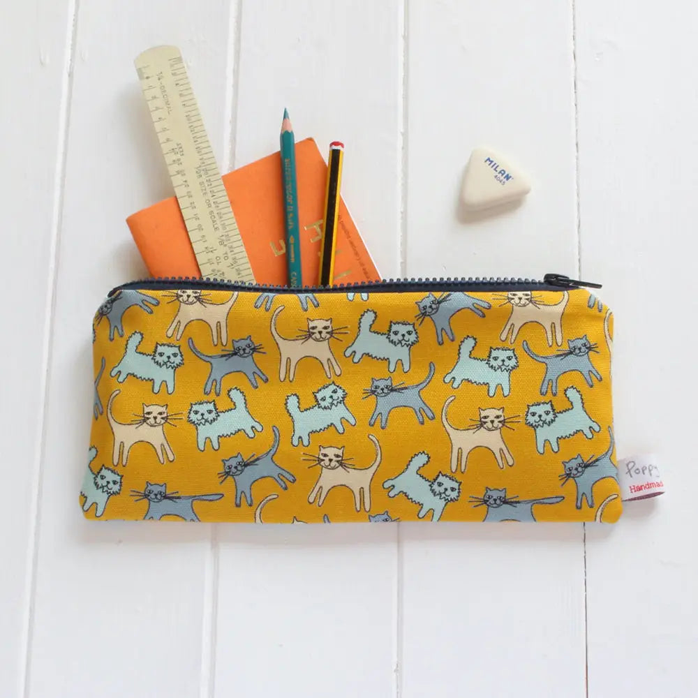 Cute Cat Shaped Pencil Case for School & Office - Kawaii Stationery Organizer for Kids & Adults - Perfect for Back to School Supplies, Work Desk & Art Storage