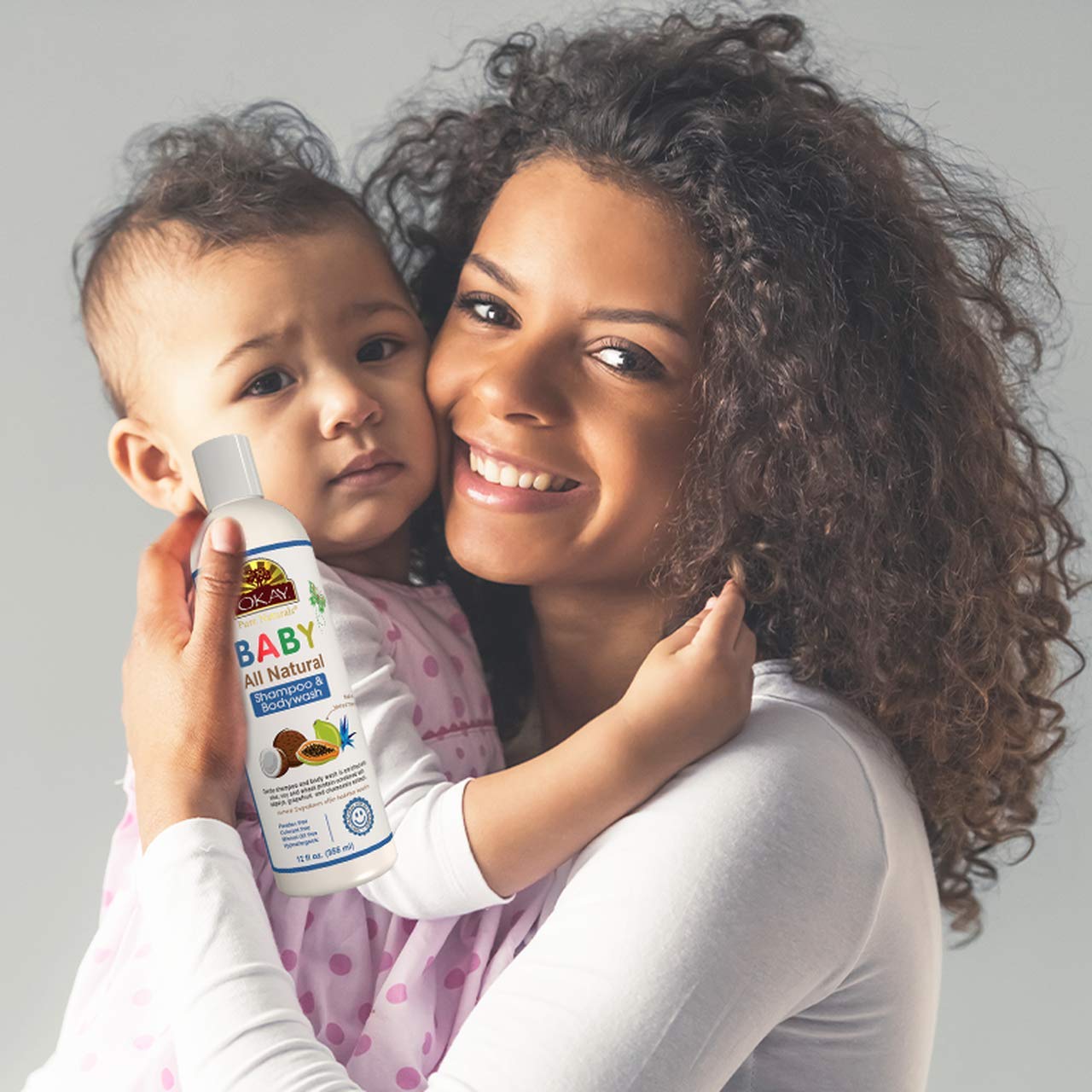 Organic Baby Shampoo & Body Wash - Sulfate, Silicone, Paraben Free - Gentle Cleansing for Sensitive Skin & Hair - 12 oz Made in USA - Perfect for Newborns, Infants & Toddlers Daily Bath Time