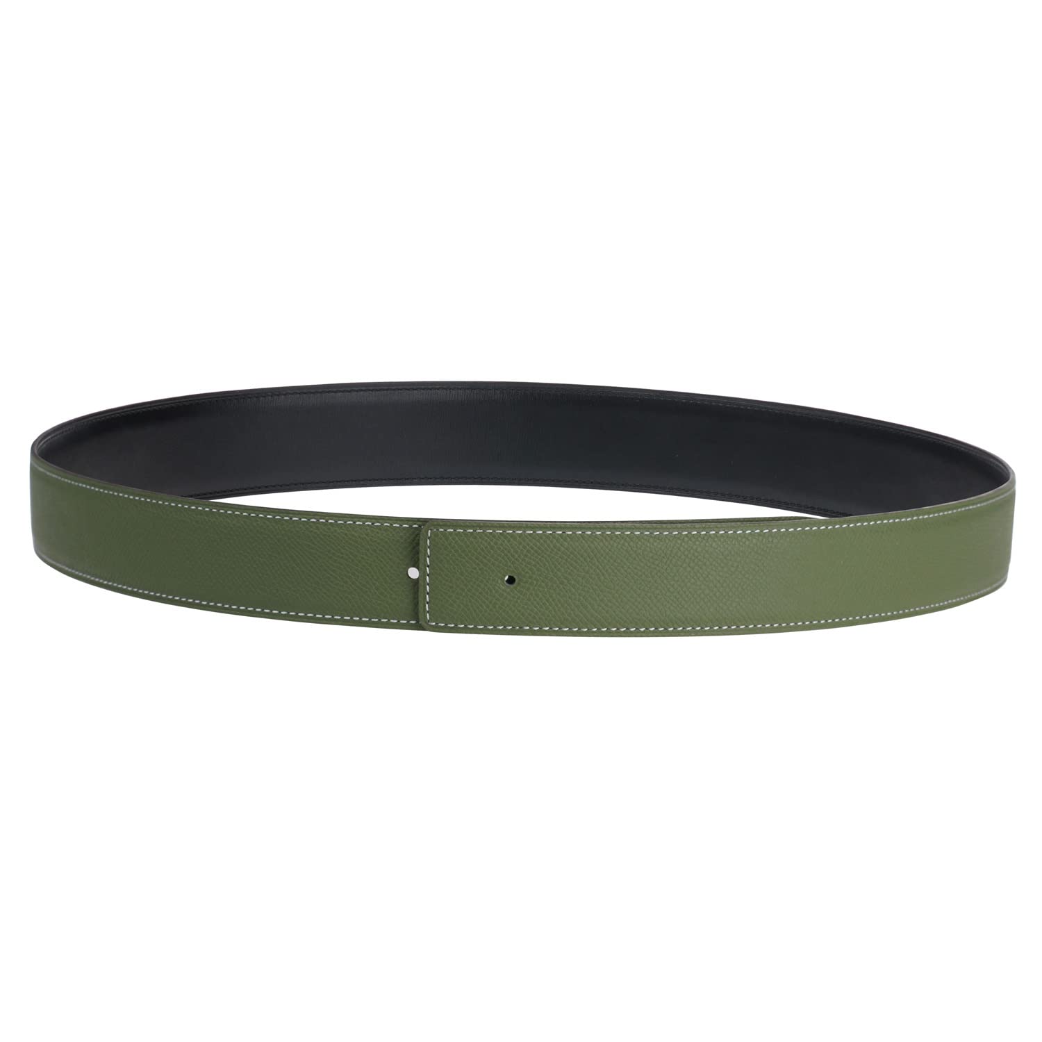 UzHot H Full Grain Cow Leather Belts - Premium 32mm Wide Replacement Belt Strap Without Buckle for Men | Durable Dress & Casual Wear | Perfect for Office, Business, and Everyday Use